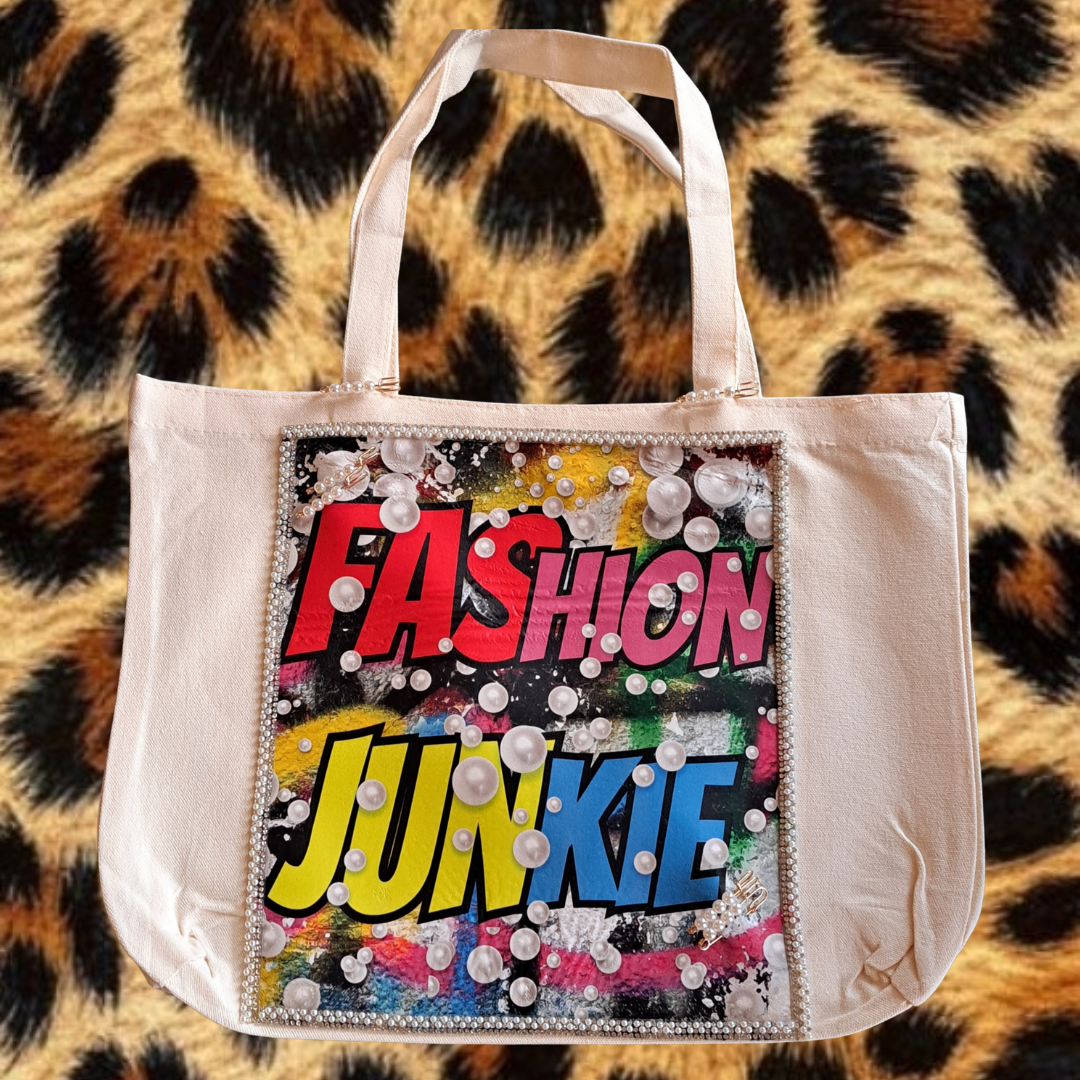 Goddess & Pearls Vintage Tote